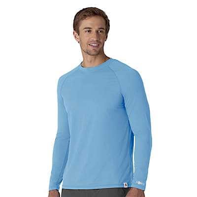 Carhartt Men's Azure Blue Men's Base Layer Underscrub Long Sleeve Shirt