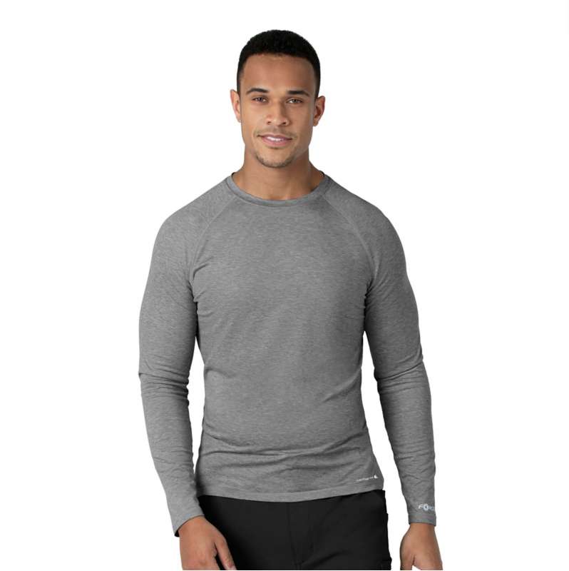 Carhartt  Grey Heather Carhartt Force® Sub-Scrubs Performance Long Sleeve Tee