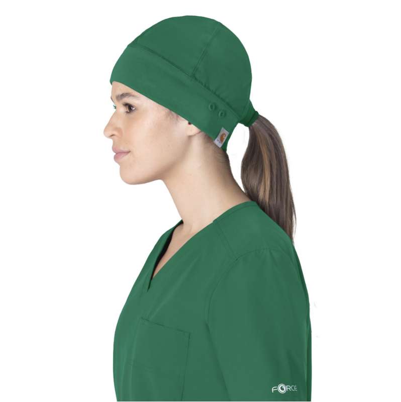 Carhartt  Hunter Green Unisex Force Essentials  Beanie Scrub Cap