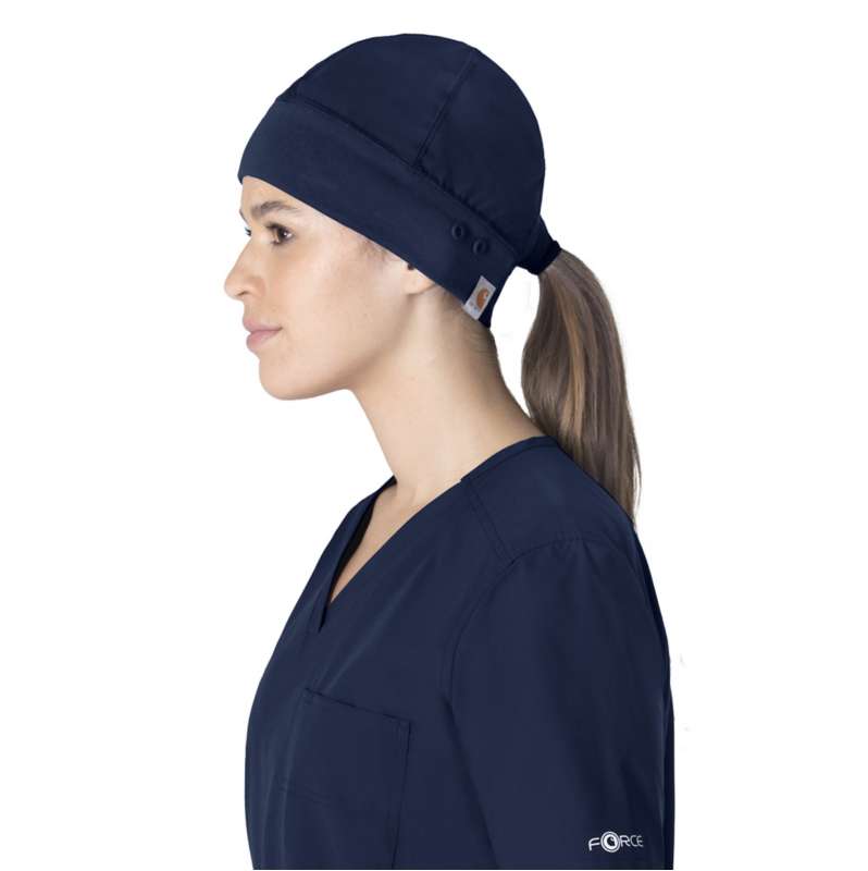 Carhartt  Navy Unisex Force Essentials  Beanie Scrub Cap