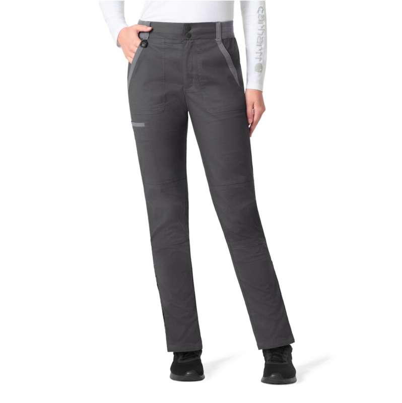 Carhartt  Dark Pewter Women's Rugged Flex®  Ripstop Utility Cargo Scrub Pant