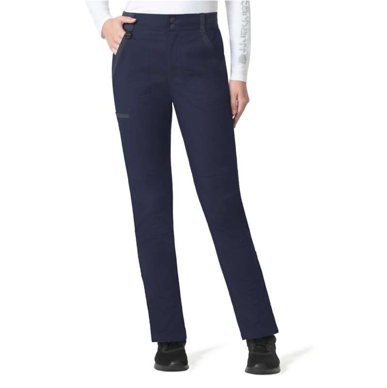 Carhartt  Navy Women's Rugged Flex®  Ripstop Utility Cargo Scrub Pant