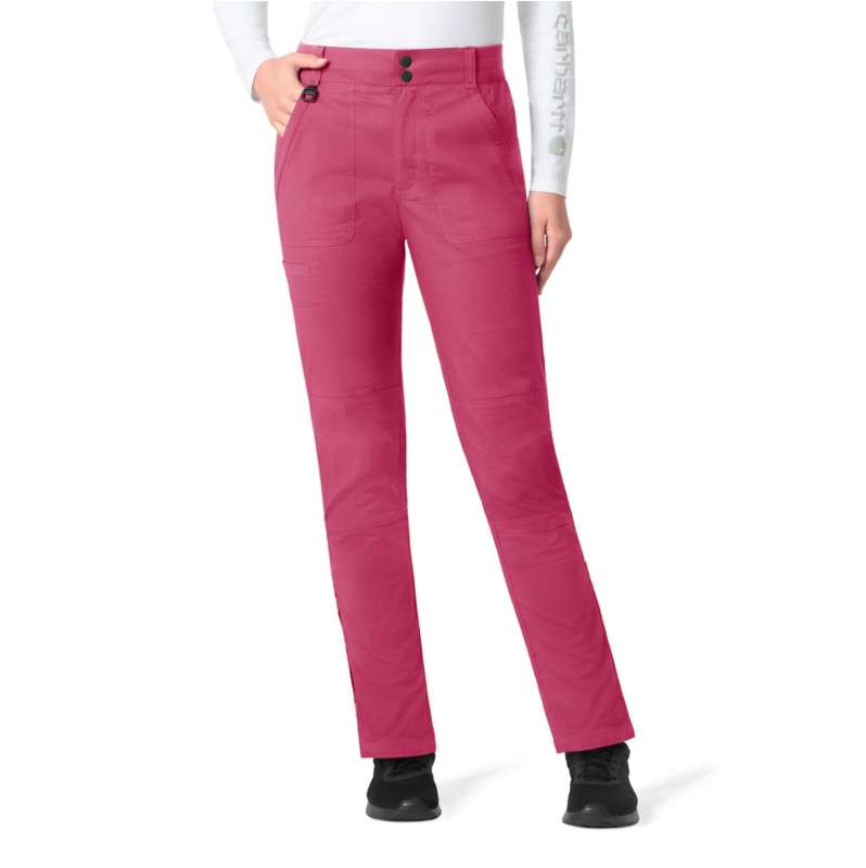 Carhartt  Wild Fuchsia Women's Rugged Flex®  Ripstop Utility Cargo Scrub Pant