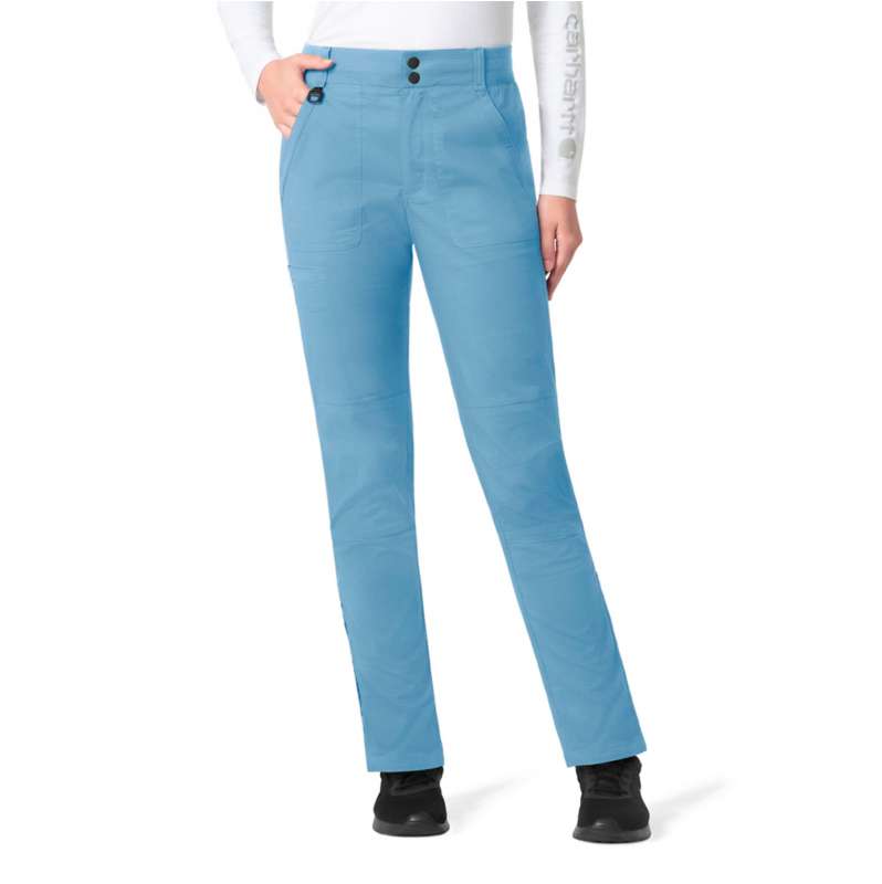 Carhartt  Azure Blue Women's Rugged Flex®  Ripstop Utility Cargo Scrub Pant