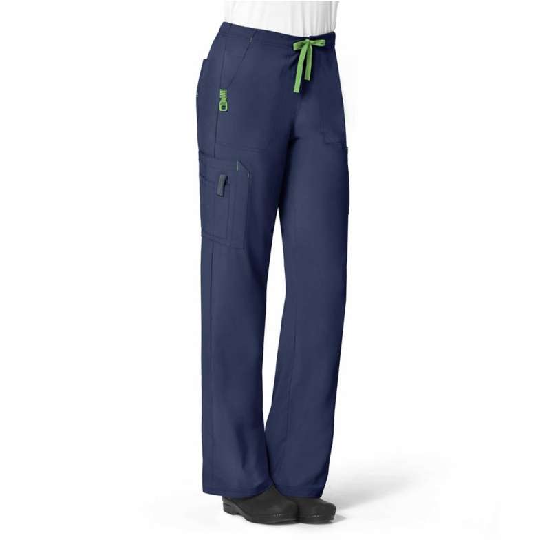 Carhartt  Navy Women's Force Cross-Flex Utility Boot Cut Cargo Scrub Pant