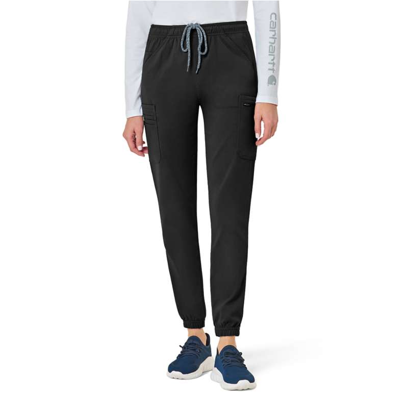 Carhartt  Black Women's Rugged Flex® Peak Cargo Jogger Scrub Pant
