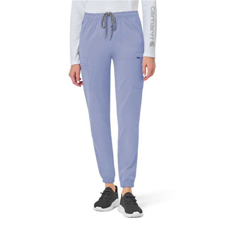 Carhartt  Ceil Blue Women's Rugged Flex® Peak Cargo Jogger Scrub Pant