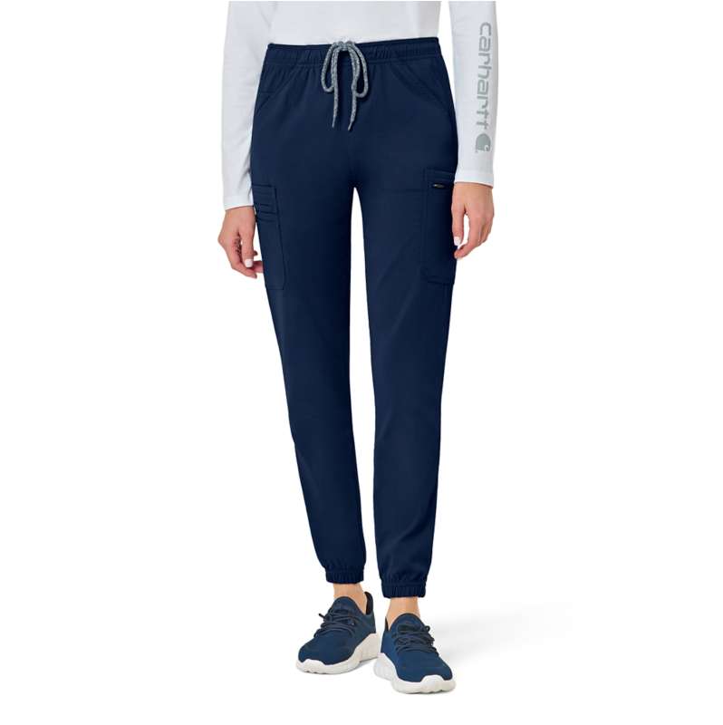 Carhartt  Navy Women's Rugged Flex® Peak Cargo Jogger Scrub Pant