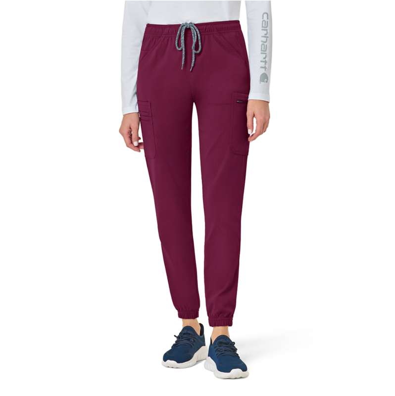 Carhartt  Wine Women's Rugged Flex® Peak Cargo Jogger Scrub Pant