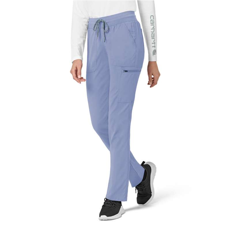 Carhartt  Ceil Blue Women's Rugged Flex® Peak  Slim Leg Scrub Pant