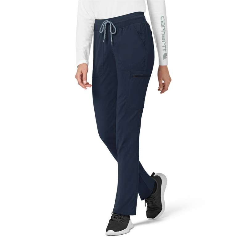 Carhartt  Navy Women's Rugged Flex® Peak  Slim Leg Scrub Pant