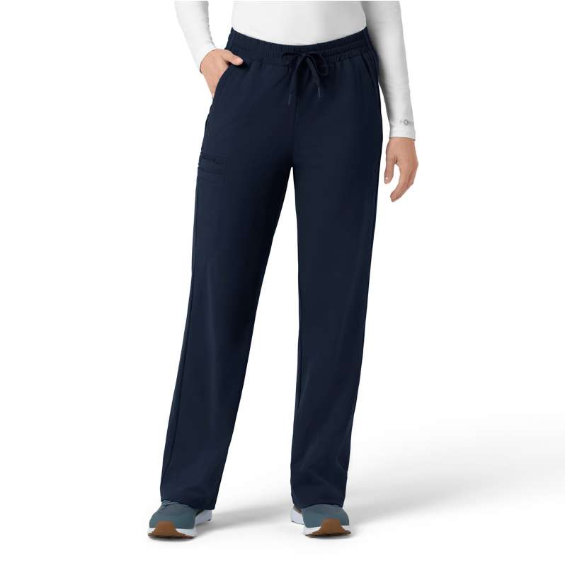 Carhartt  Navy Women's Force Cross-Flex Knit Boot Cut Scrub Pant