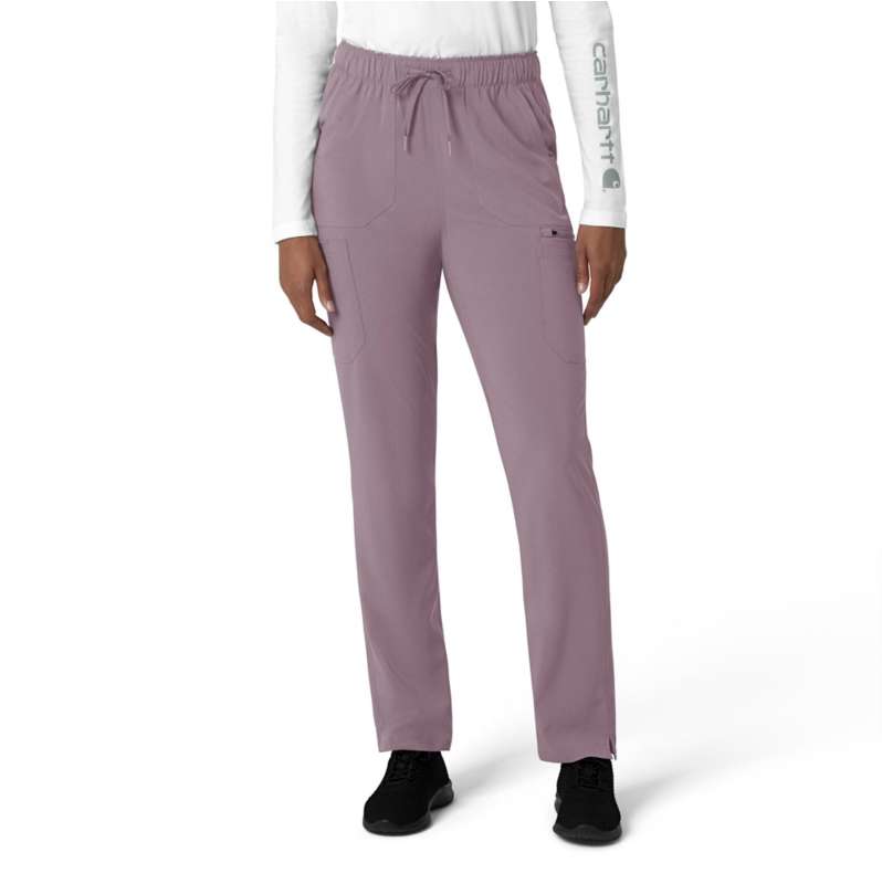 Carhartt  Lavender Mist Women's Force Cross-Flex  Straight Leg Cargo Scrub Pant