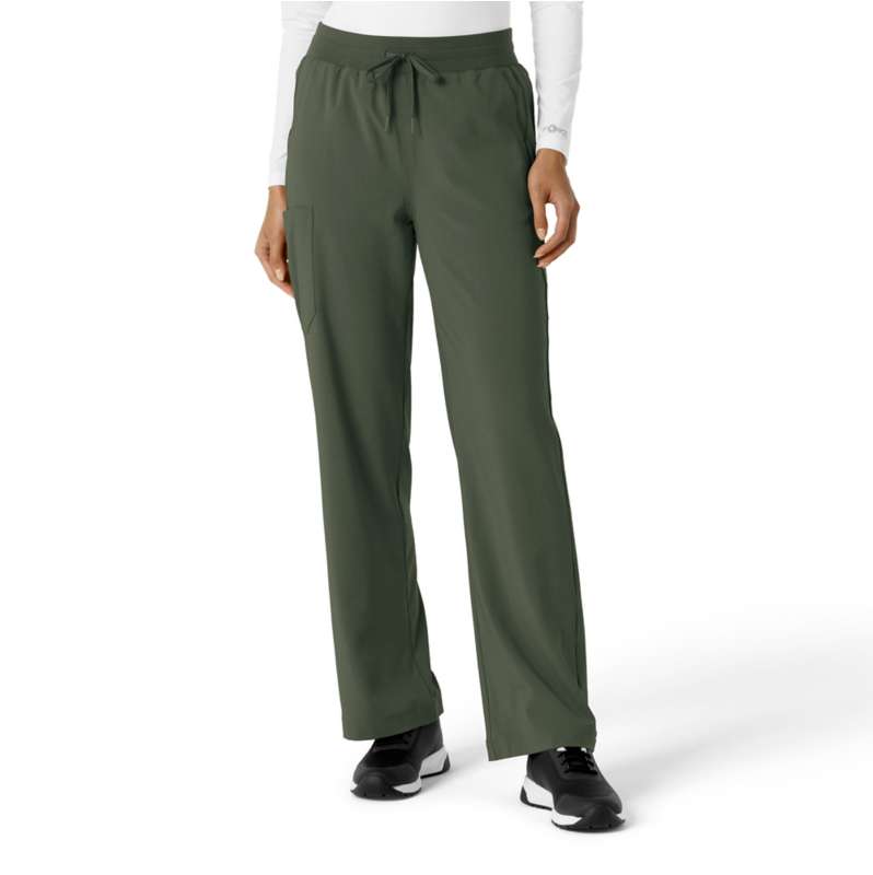 Carhartt  Olive Women's Force Cross-Flex Boot Cut Scrub Pant