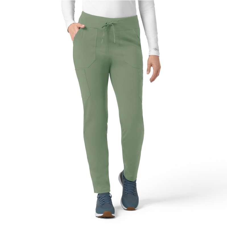 Carhartt  Green Slate Women's Force Cross-Flex Knit Modern Scrub Pant