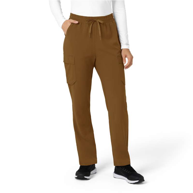 Carhartt  Carhartt Brown Women’s Force Cross-Flex High Waisted Ankle Scrub Pant