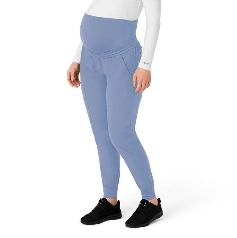 Carhartt  Ceil Blue Women's Force Essentials Maternity Jogger Scrub Pant