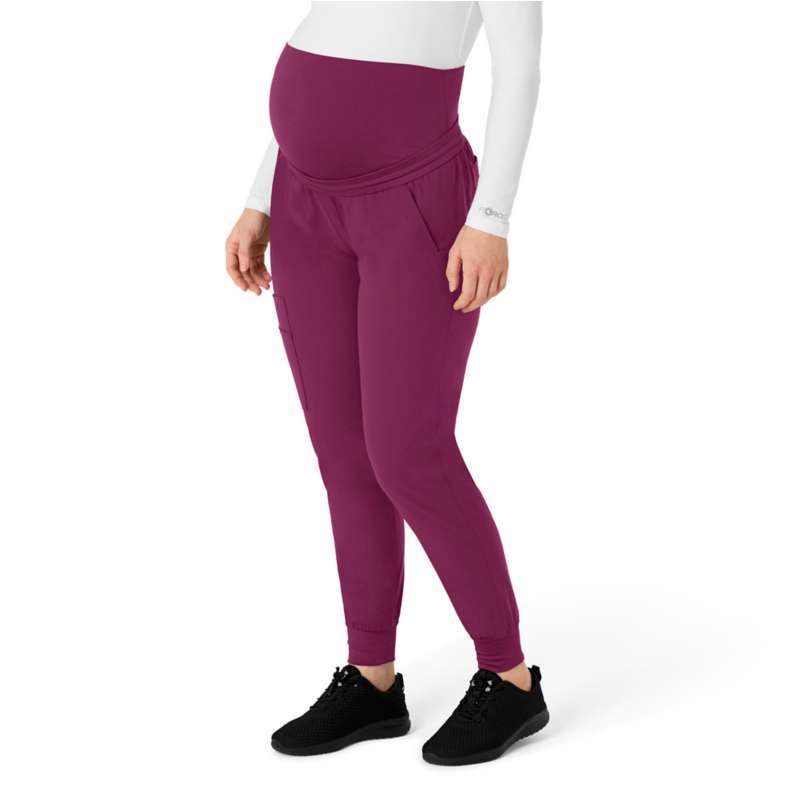 Carhartt  Wine Women's Force Essentials Maternity Jogger Scrub Pant