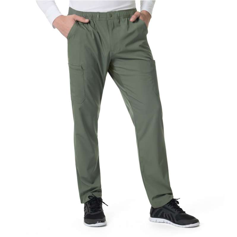Carhartt  Olive Force Liberty Twill Straight Leg Scrub Pant