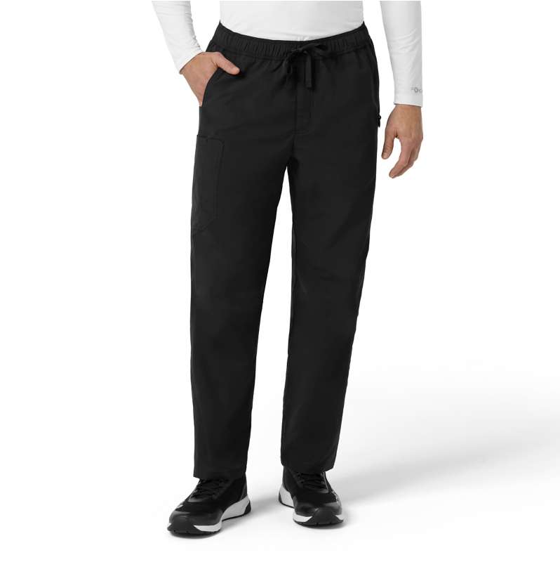 Carhartt  Black Rugged Flex® FLD Ripstop Straight Leg Cargo Scrub Pant