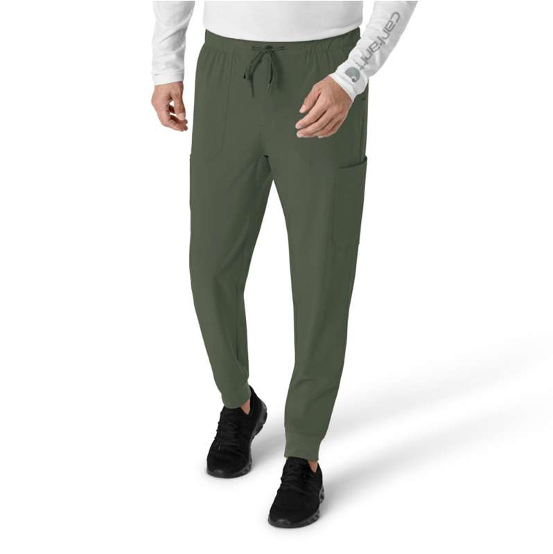 Carhartt  Olive Force Cross-Flex Men's Jogger Scrub Pant