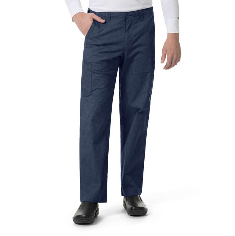 Carhartt  Navy Heather Rugged Flex® Ripstop Straight Leg Cargo Scrub Pant