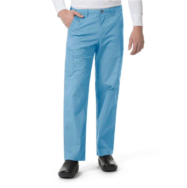 Carhartt  Azure Blue Rugged Flex® Ripstop Straight Leg Cargo Scrub Pant