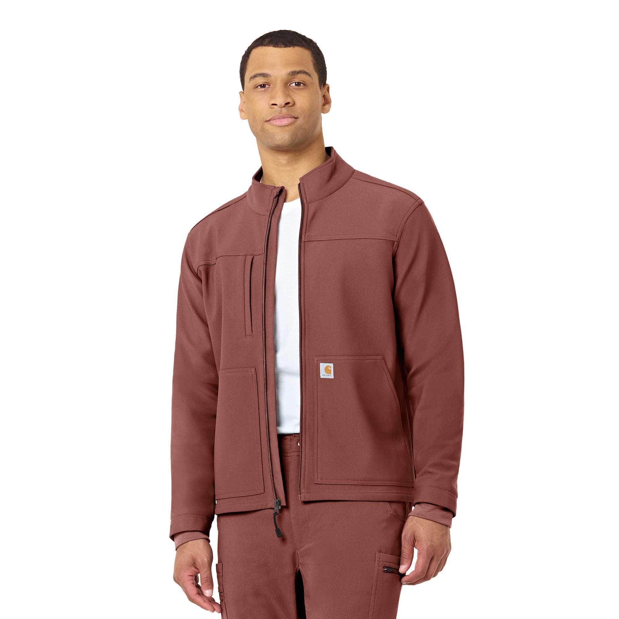 Additional thumbnail 1 of Rugged Flex® Peak Bonded Fleece Scrub Jacket