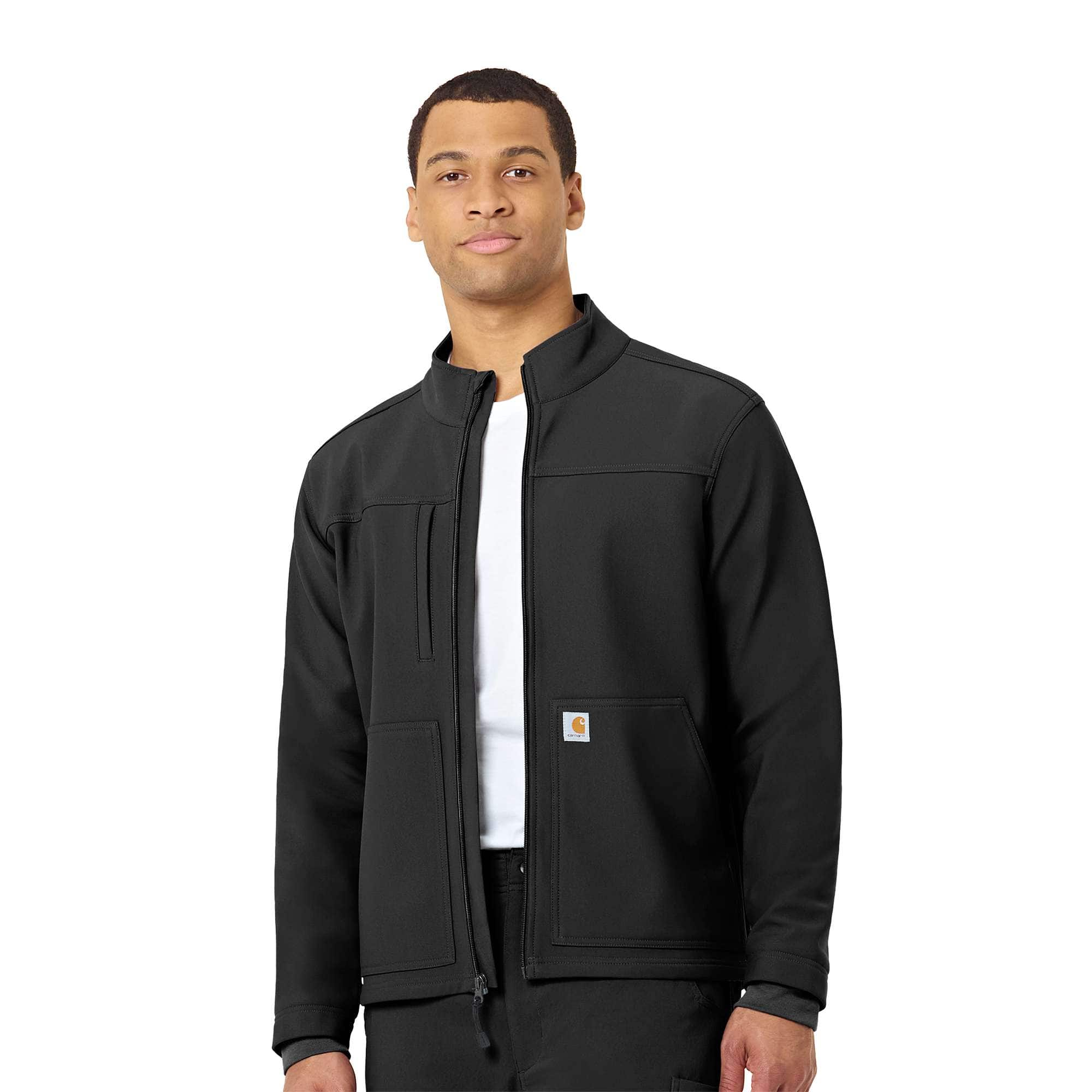 Additional thumbnail 1 of Rugged Flex® Peak Bonded Fleece Scrub Jacket