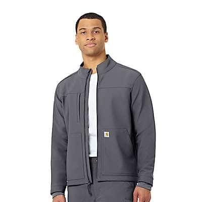 Carhartt Men's Pewter Rugged Flex® Modern Fit Bonded Fleece Jacket