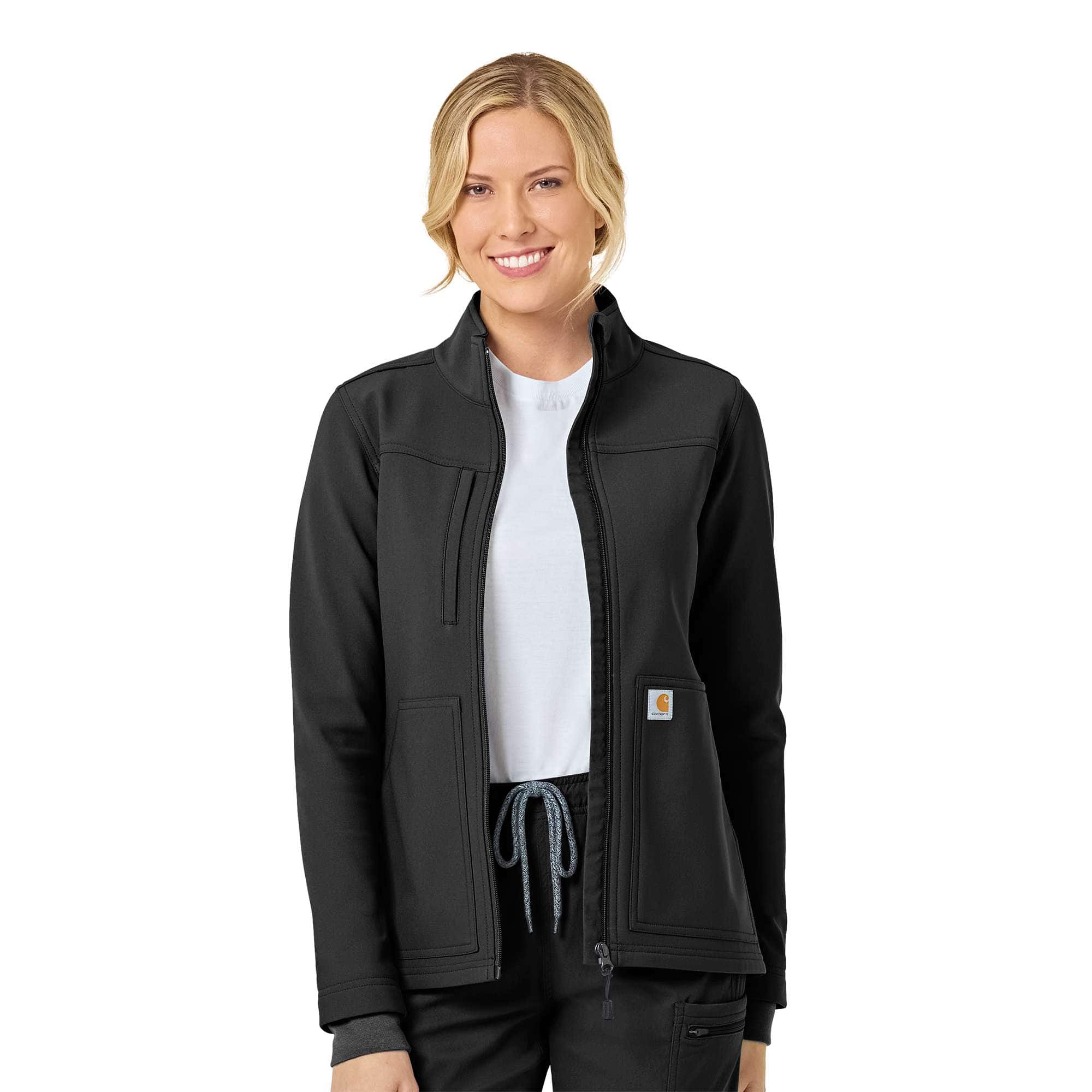 Additional thumbnail 1 of Women's Rugged Flex® Peak Bonded Fleece Scrub Jacket