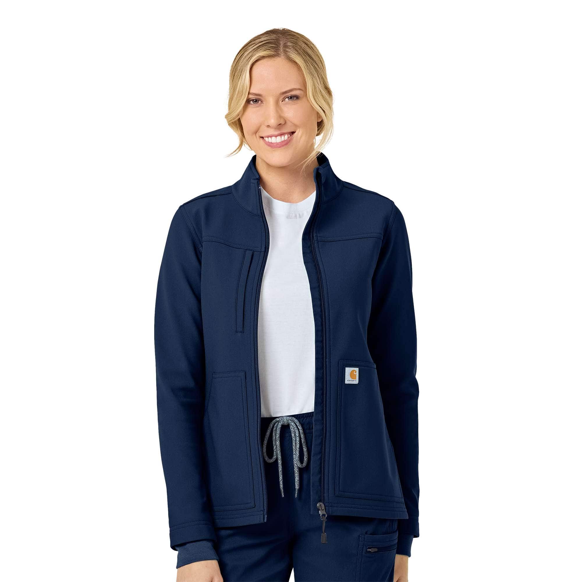 Additional thumbnail 1 of Women's Rugged Flex® Peak Bonded Fleece Scrub Jacket