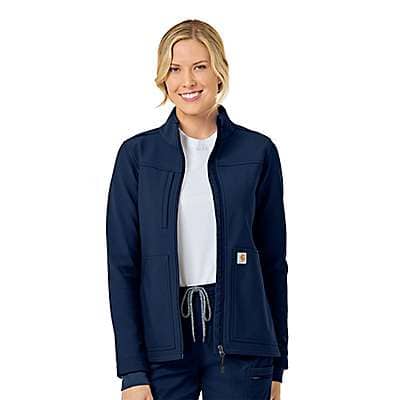 Carhartt Women's Navy Women’s Rugged Flex® Peak Bonded Fleece Jacket