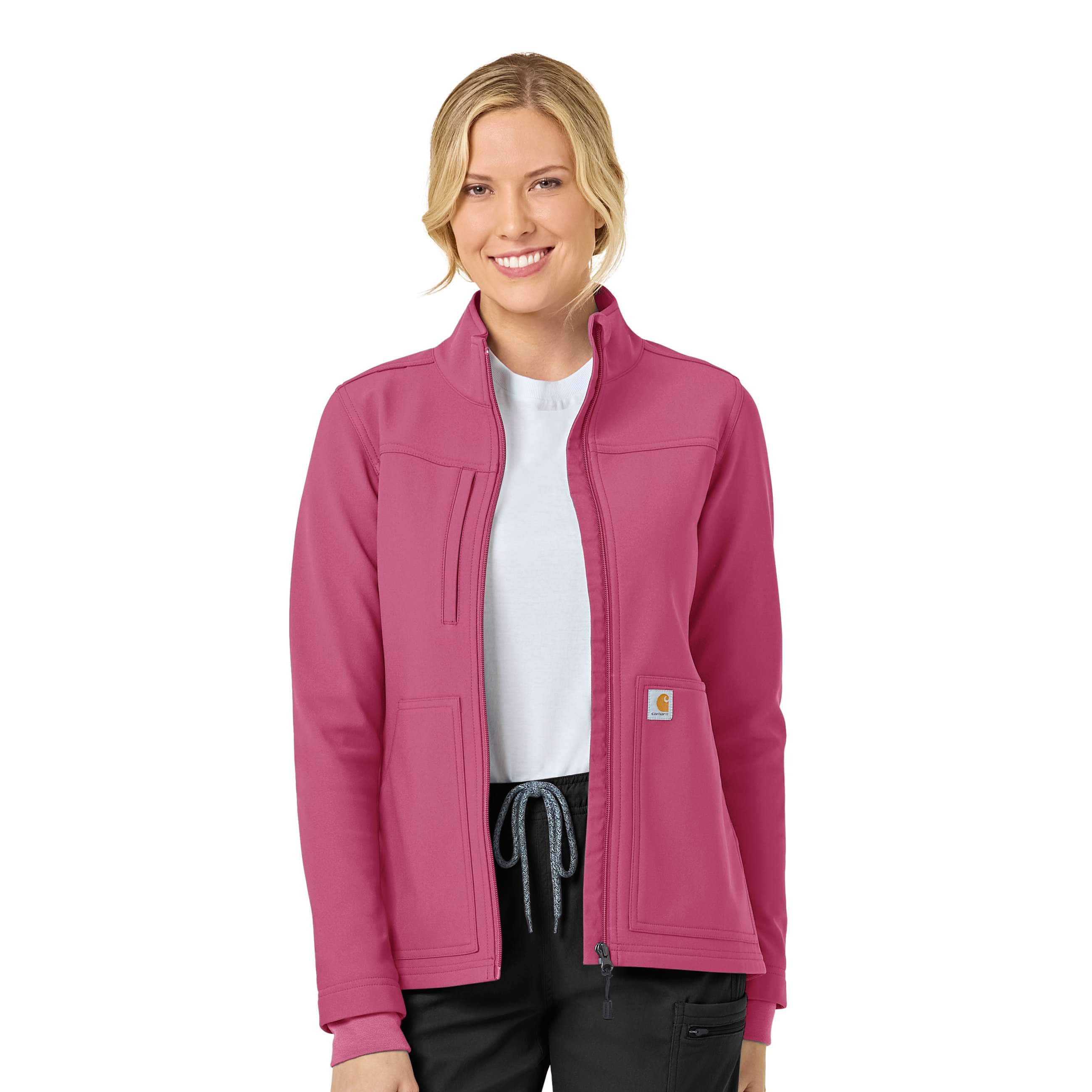 Additional thumbnail 1 of Women's Rugged Flex® Peak Bonded Fleece Scrub Jacket