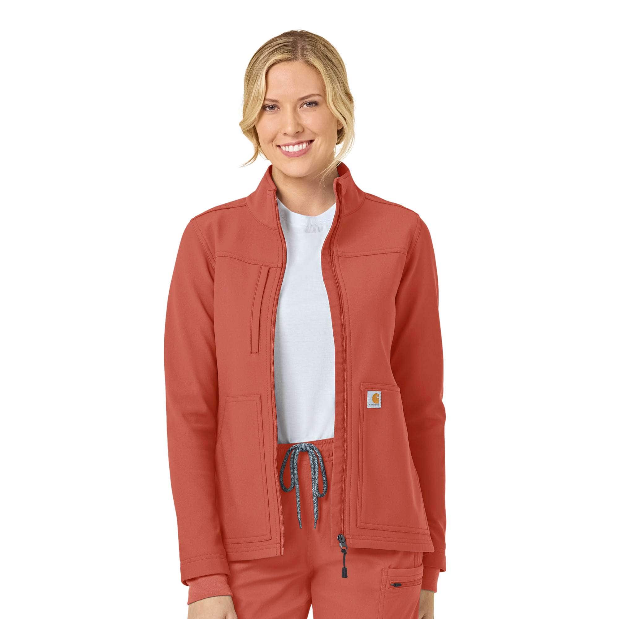 Additional thumbnail 1 of Women's Rugged Flex® Peak Bonded Fleece Scrub Jacket