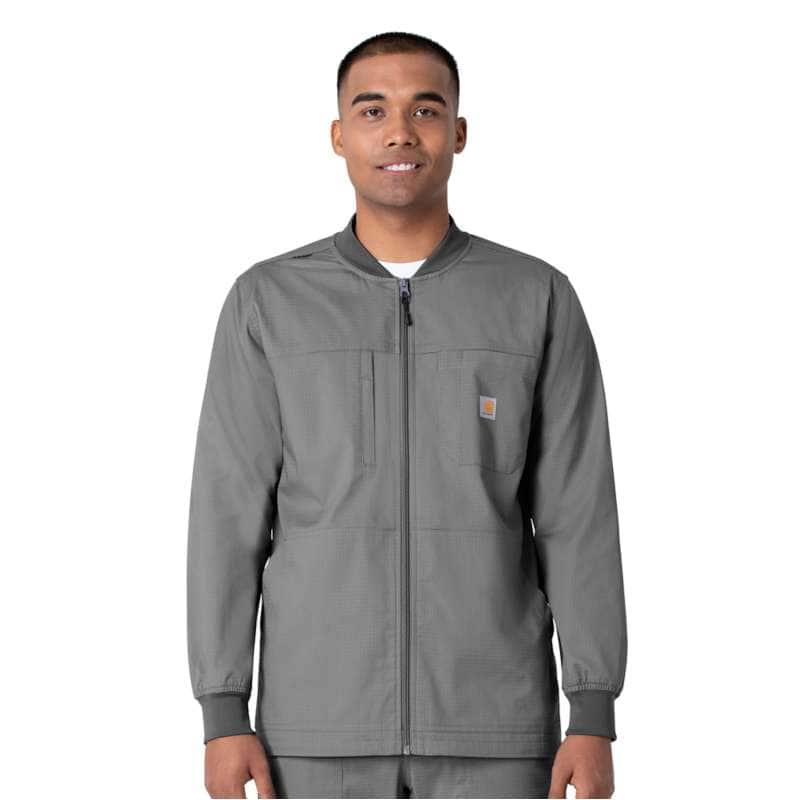 Carhartt  Pewter Rugged Flex® Ripstop Utility Warm-Up Jacket