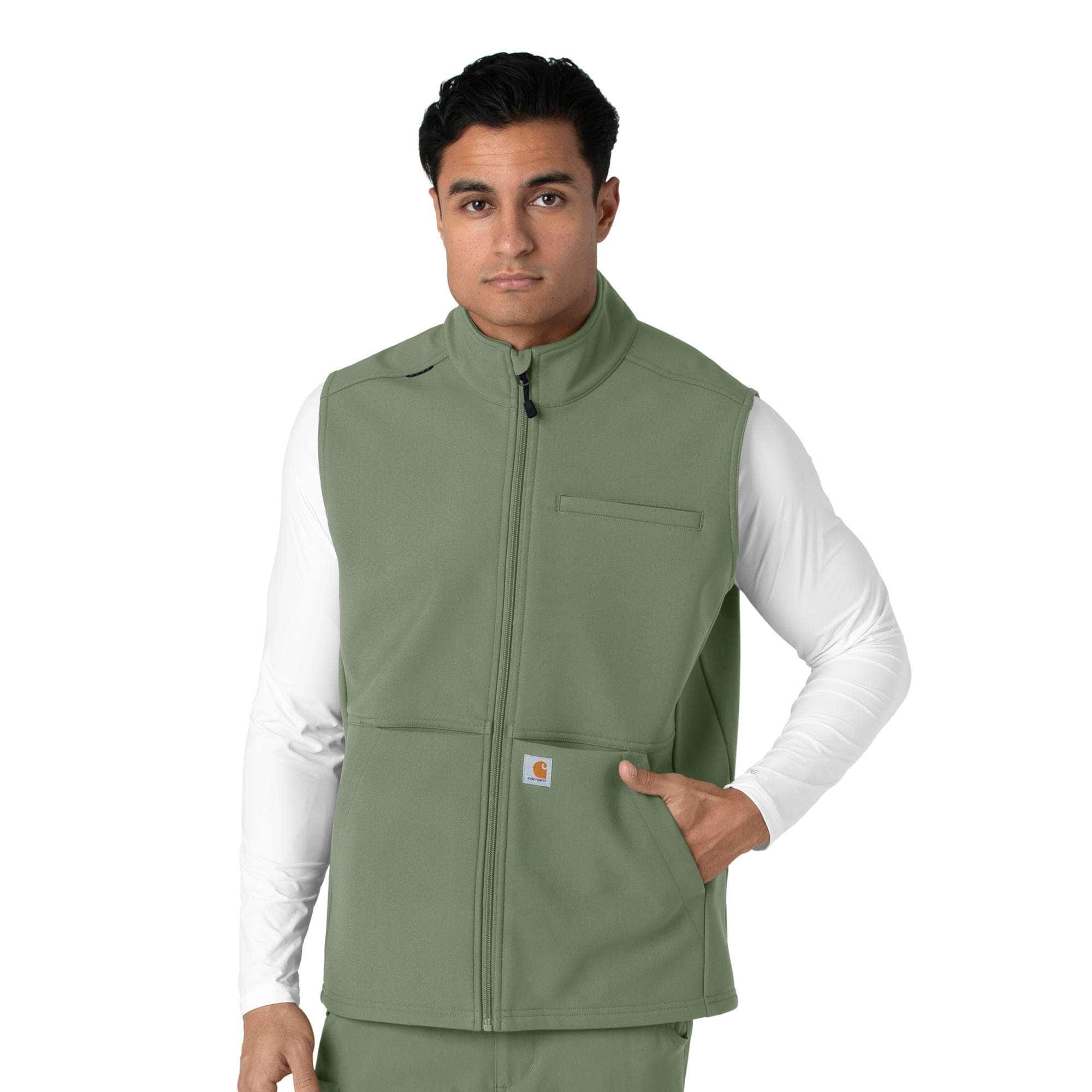 Additional thumbnail 1 of Rugged Flex® Men's Bonded Fleece Scrub Vest