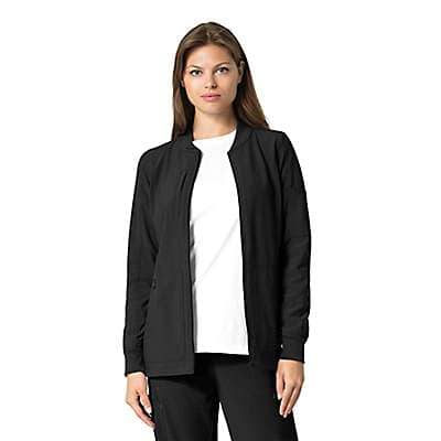 Carhartt Women's Black Women's Carhartt Force® Cross-Flex Modern Fit Zip Front Utility Jacket