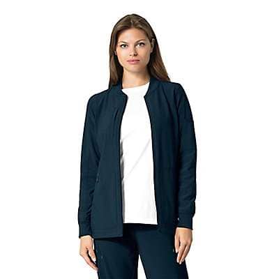 Carhartt Women's Navy Women's Carhartt Force® Cross-Flex Modern Fit Zip Front Utility Jacket