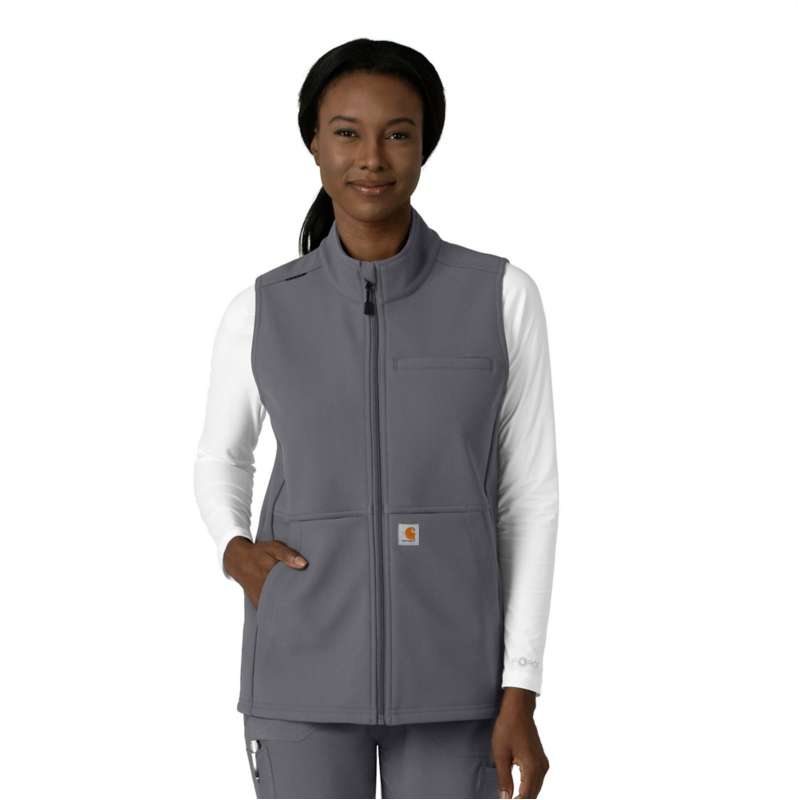 Carhartt  Pewter Women's Rugged Flex® Bonded Fleece Vest