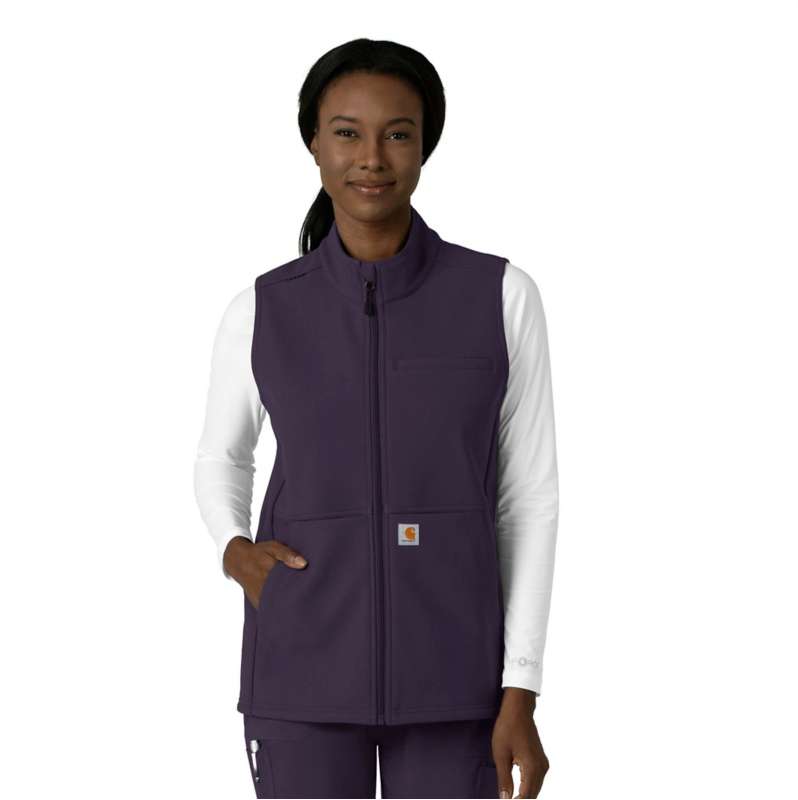 Carhartt  Black Plum Women's Rugged Flex® Bonded Fleece Vest