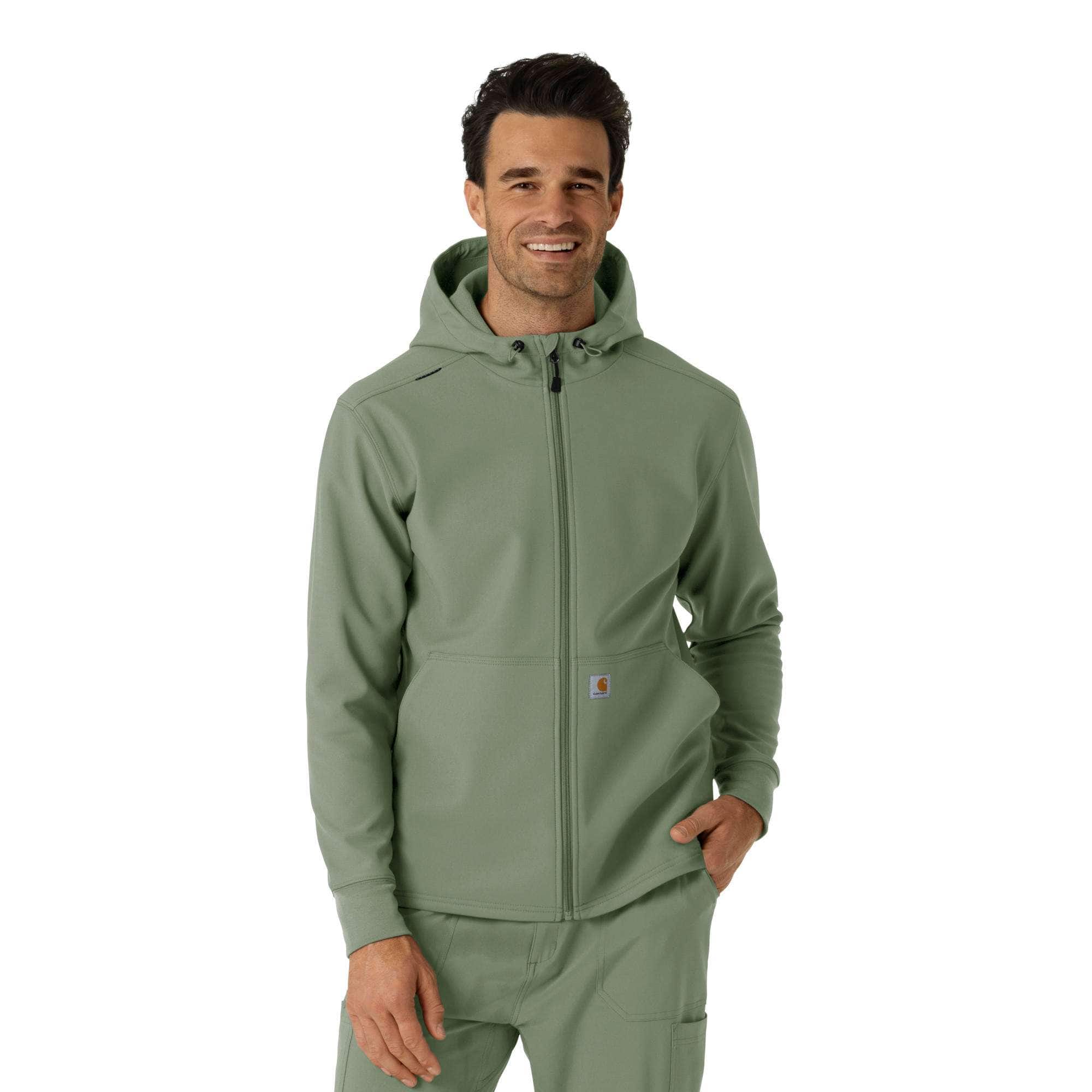 Additional thumbnail 1 of Bonded Fleece Scrub Hoodie
