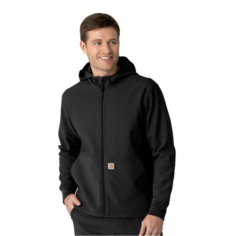 Carhartt  Black Bonded Fleece Scrub Hoodie