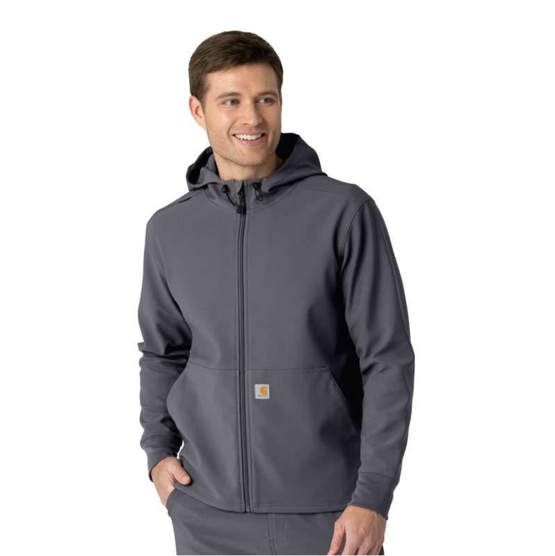 Carhartt  Pewter Bonded Fleece Scrub Hoodie