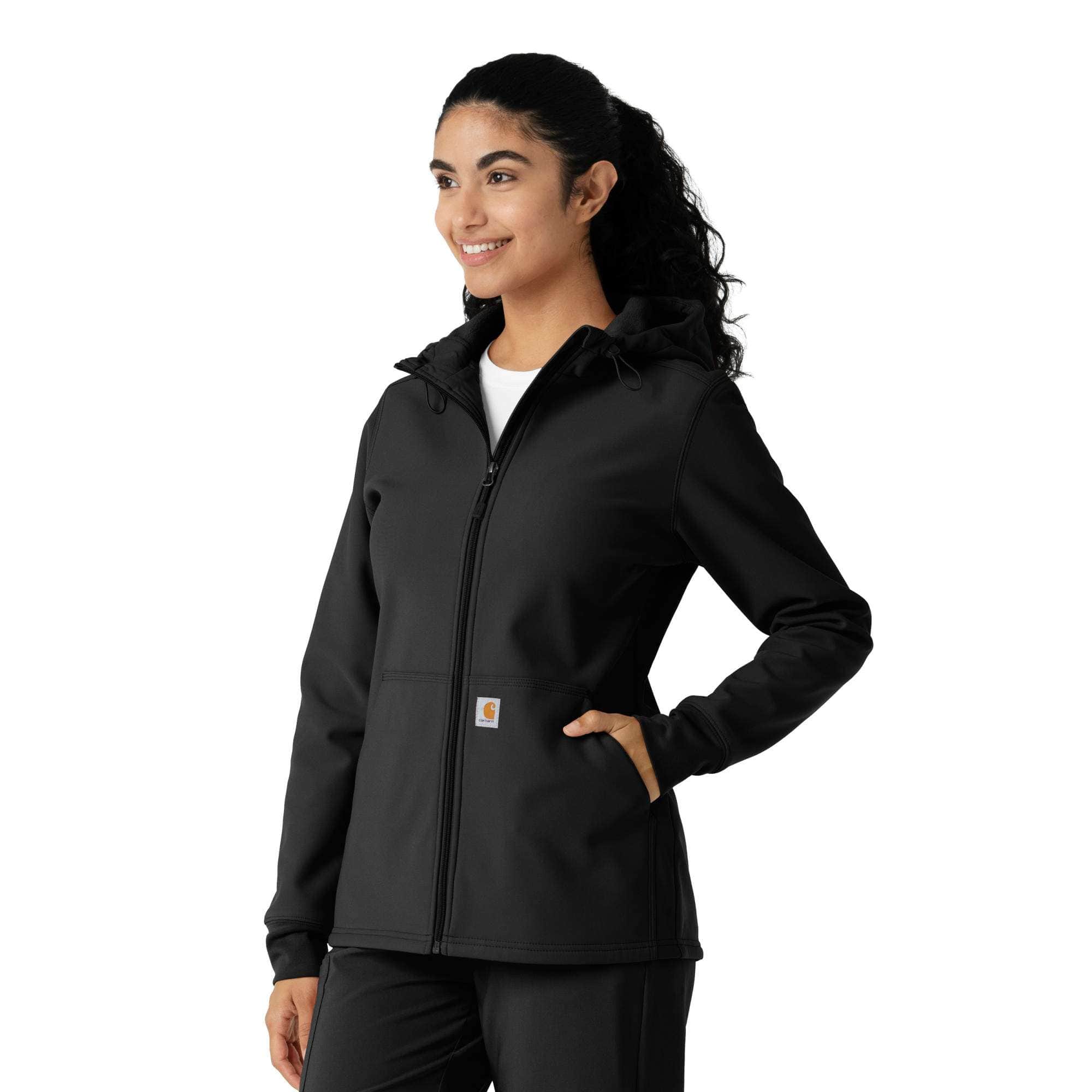 Additional thumbnail 1 of Women's Bonded Fleece Scrub Hoodie