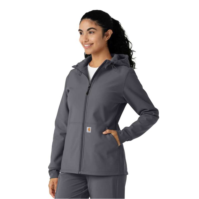 Carhartt  Pewter Women's Bonded Fleece Hoodie