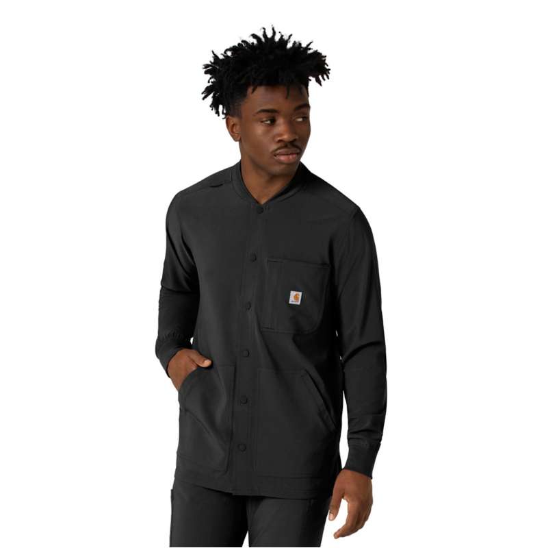 Carhartt  Black Force Cross-Flex Men's Shirt Scrub Jacket