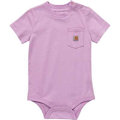 Carhartt Infant girl,infant boy,kids' unisex Lupine Kids' Short Sleeve Pocket Bodysuit