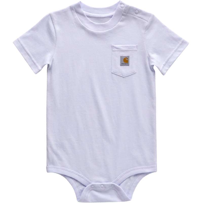 Carhartt  Fresh Lavender Kids' Short Sleeve Pocket Bodysuit (Infant)