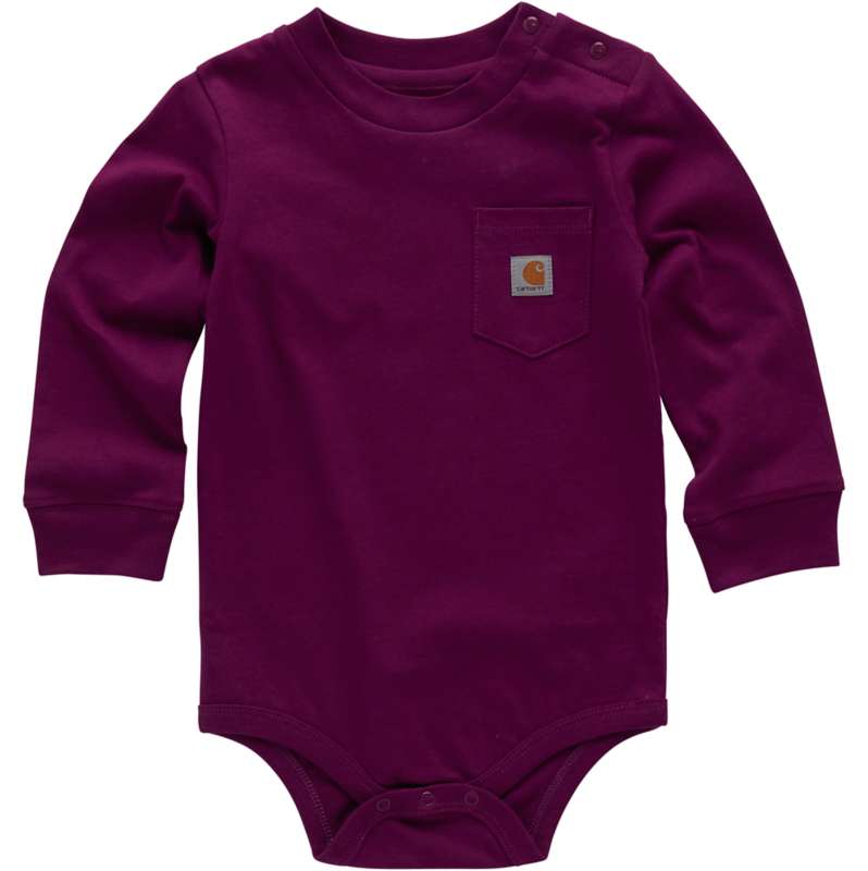 Carhartt  Gooseberry Boys' Long Sleeve Pocket Bodysuit (Baby)